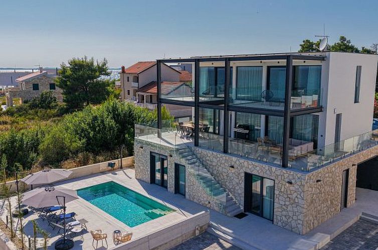 Unterkunft 10347134 - Ferienhaus Dalmatien - Vakantiehuis Seafront Villa Aurea with pool and seaview