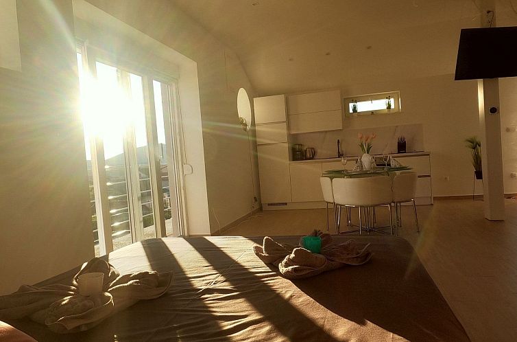 Vakantiehuis Modernes Ferienhaus mit eigenem Pool und Meerbl