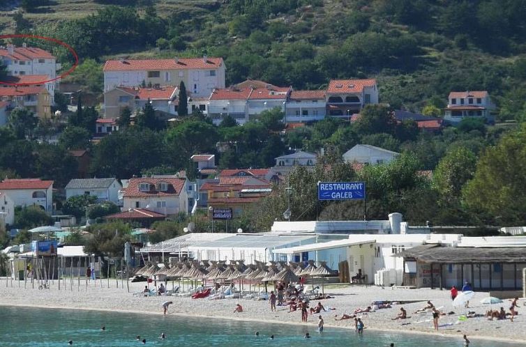 Appartement in Baška mit Eigenem Balkon und Meerblick