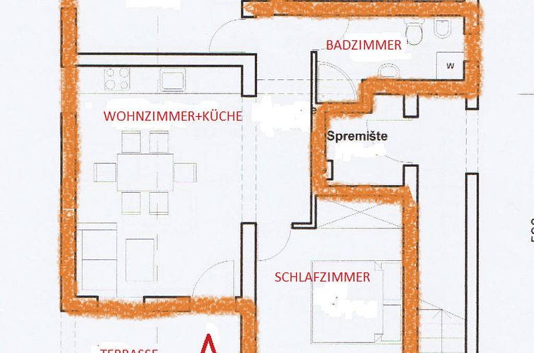 Appartement Wohnung mit Terrasse