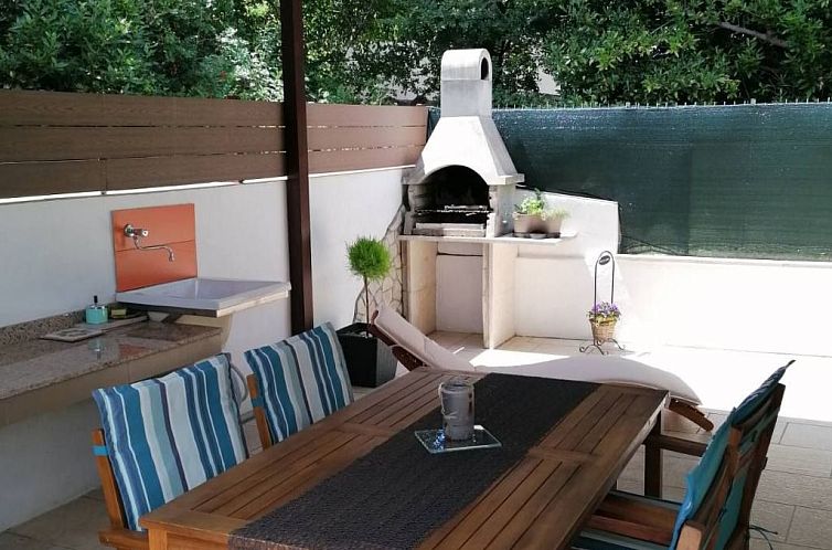 Vakantiehuis Strandnahes kleines Ferienhaus mit Terrasse