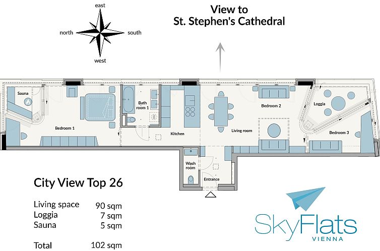 Appartement Skyflats City View