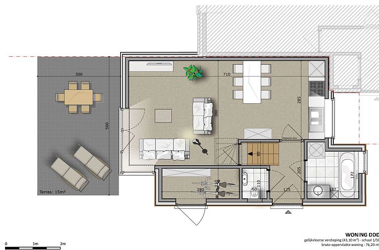 Geschakelde woning in Bredene