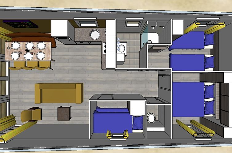 Comfort Lodge | 6 p. (50 m2) - Honden toegelaten - Met airco
