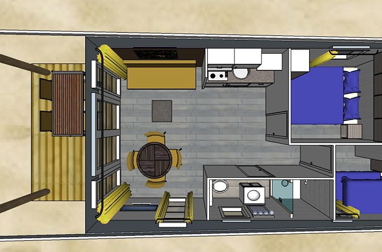 Comfort Lodge | 4 p. (32 m2) - Honden toegelaten - Met airco