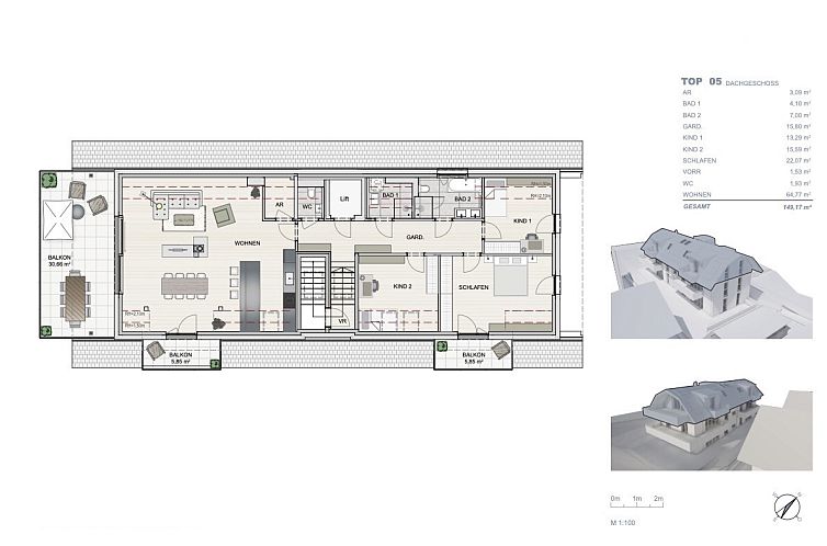 Appartement in Wals