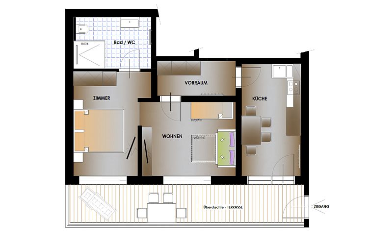 Appartement Glück auf