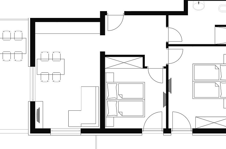 Appartement Stilvolles Appartment für sechs Personen