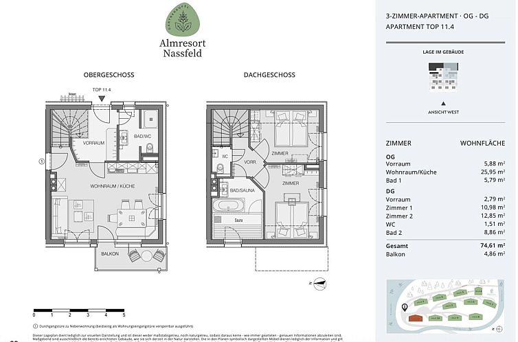 Appartement in Hermagor