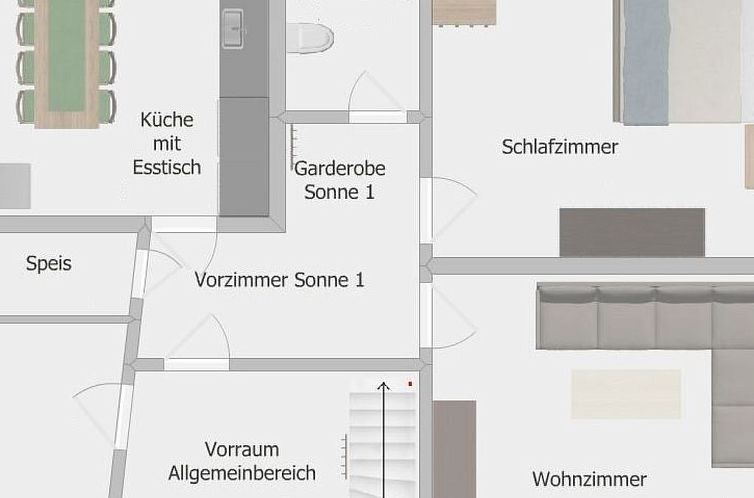 Vakantiehuis komplett mit Freizeitstadel