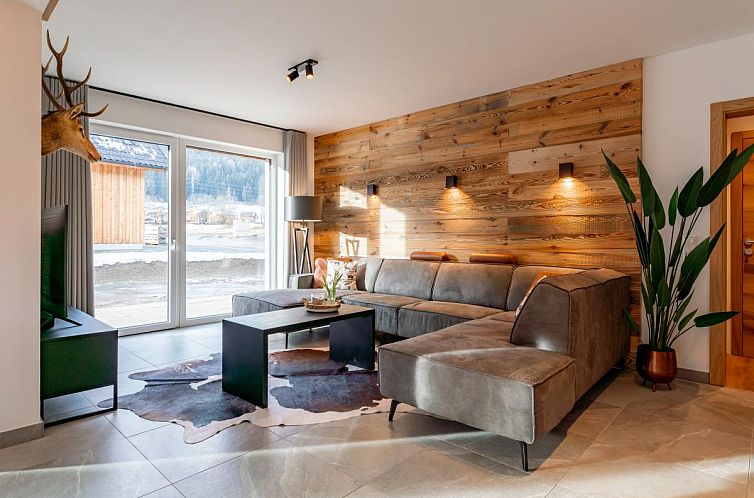 Attractive interior of Mountain Chalet Berg-Gluck in Styria, Austria, with modern furnishings.
