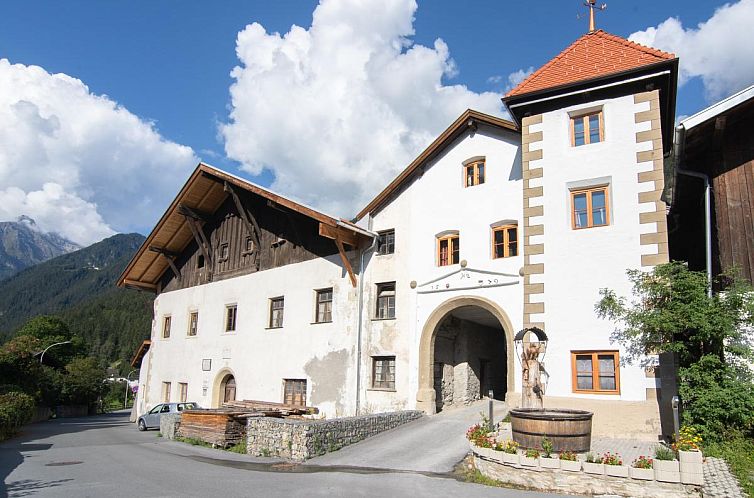 Winter splendor at Schloss Sissi in Pfunds, Tyrol, a vacation retreat with historical allure.