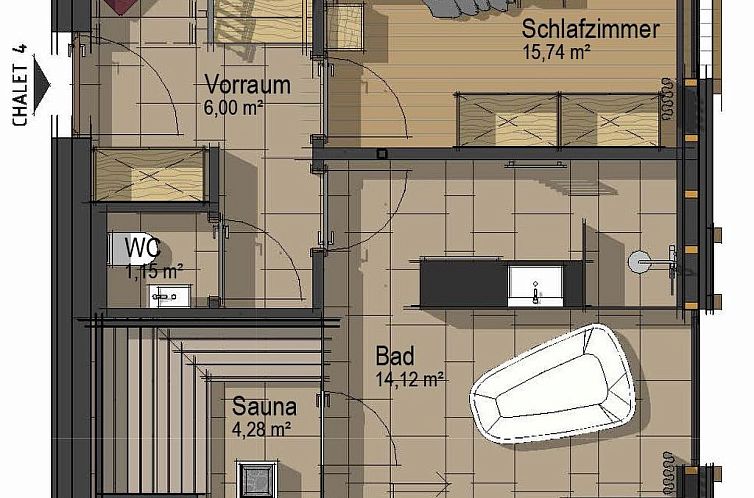 Vakantiehuis Chalet White Diamond