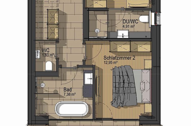 Vakantiehuis Chalet Black Stone