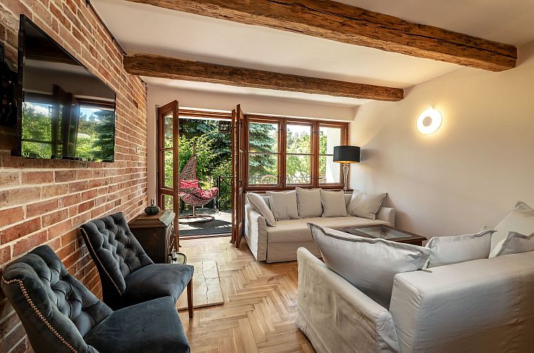 Appartement Backsteinwohnung mit Terrasse und Kamin im Erdge