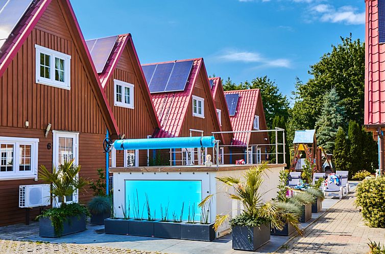 Vakantiehuis Bootshaus mit beheiztem Pool