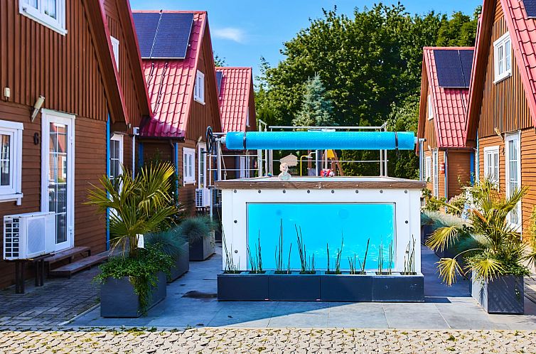 Vakantiehuis Bootshaus mit beheiztem Pool