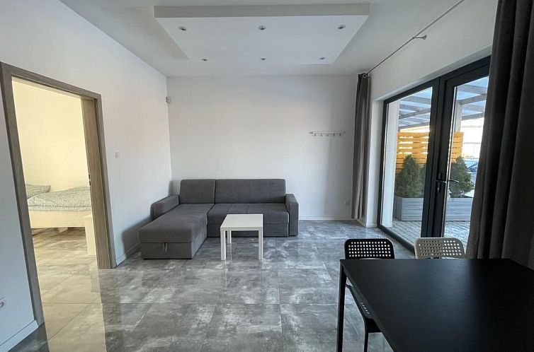 Unterkunft 1248406 - Appartement Nordpolen - Appartement Wohnung in Gąski mit Terrasse, Garten und Grill