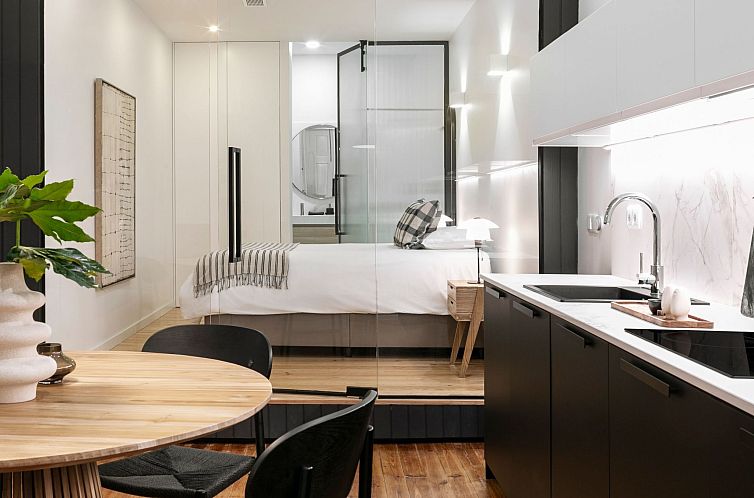 Appartement The Love Box -Design, gehoben, Balkon im Stadtze