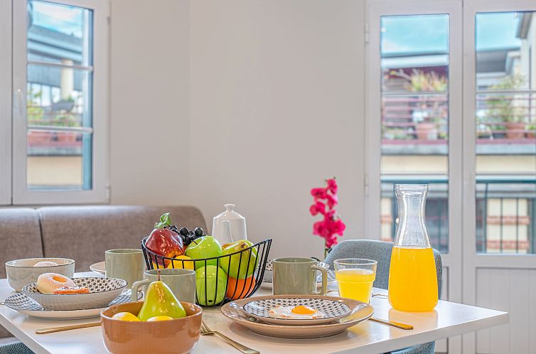 Appartement mit Balkon