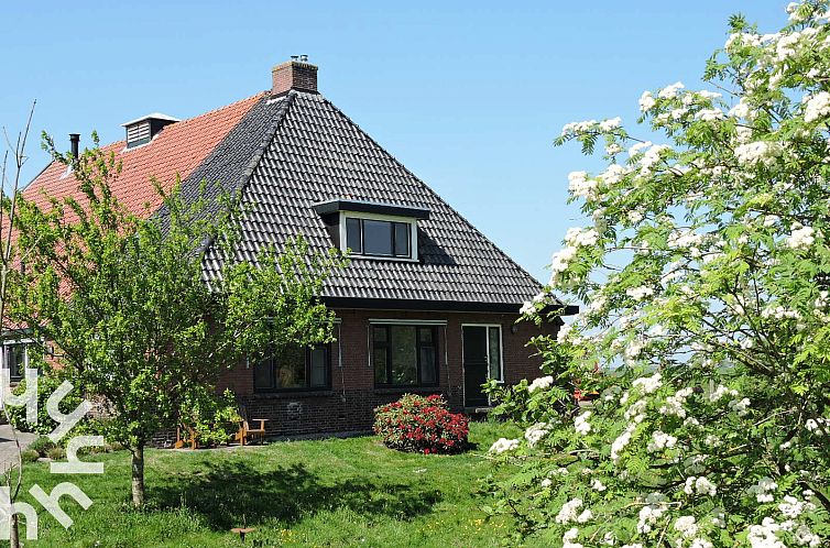 Vakantiehuis FR285 in Earnewald met prachtige tuin en bloeiende bomen in de Friese meren.