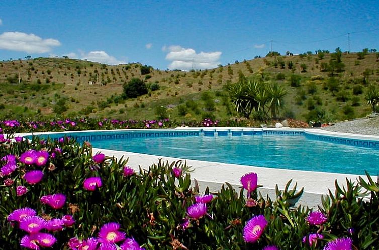 Relax by the pool of Cottage in Alora, a serene vacation rental in Alora, Andalusia.