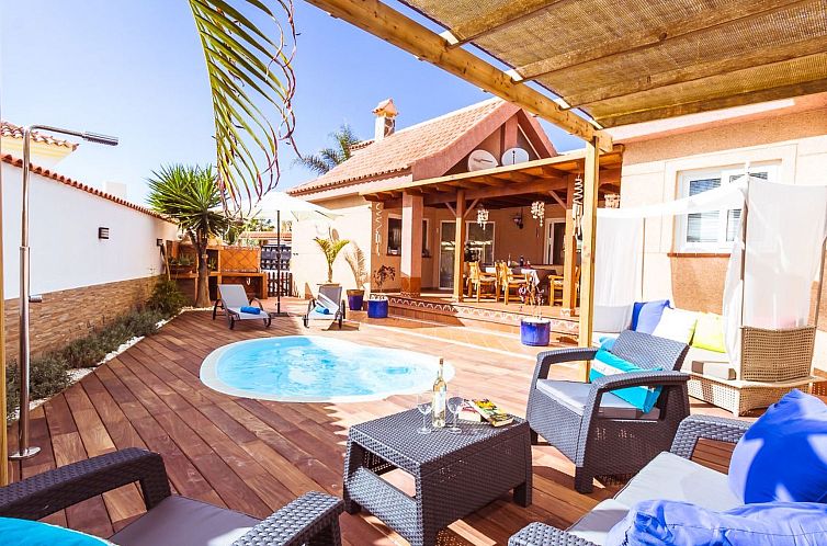 Vakantiehuis Strandnahes Ferienhaus Hibiscus mit privatem Po