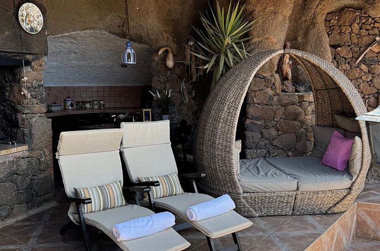 Vakantiehuis Schlafen in einer vulkanischen Höhle