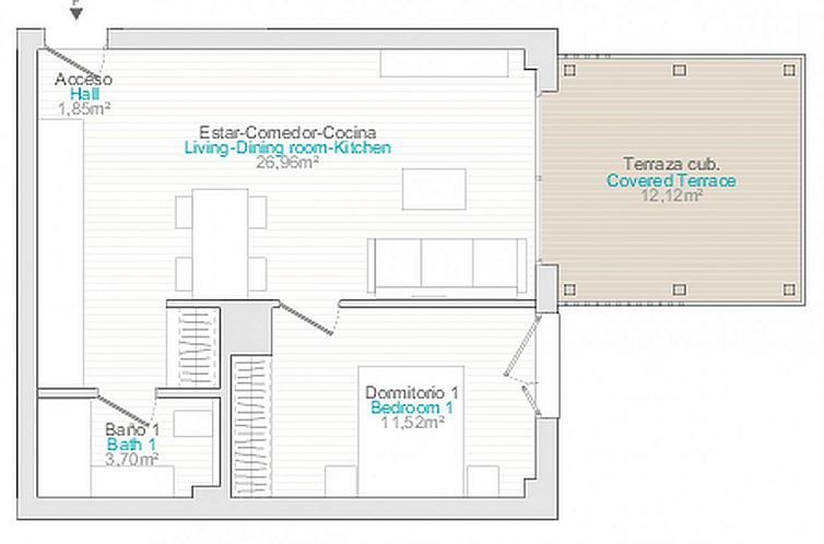 Geschakelde woning in Dénia