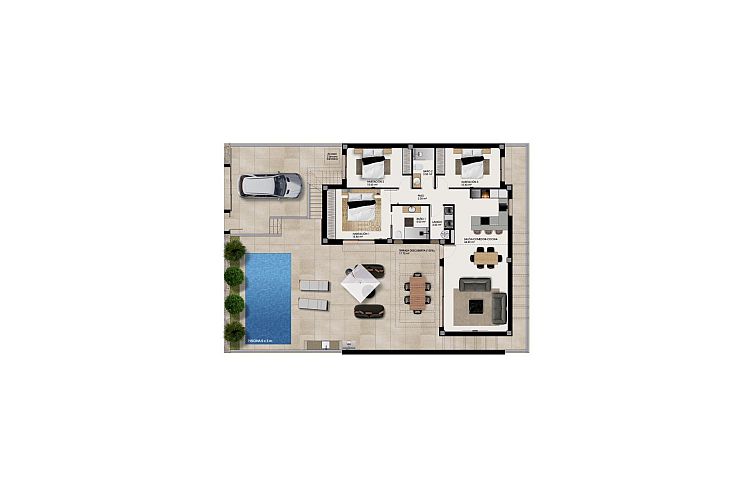 Vrijstaande woning in Rojales