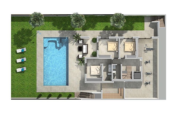 Vrijstaande woning in Rojales