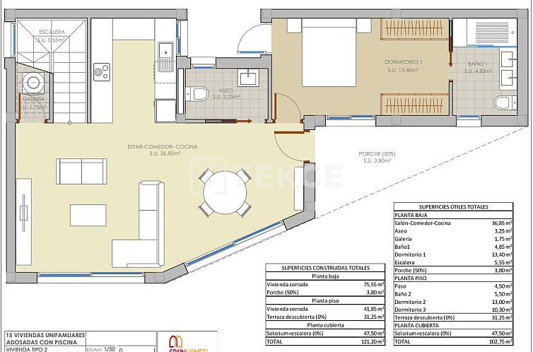 Vrijstaande woning in Rojales
