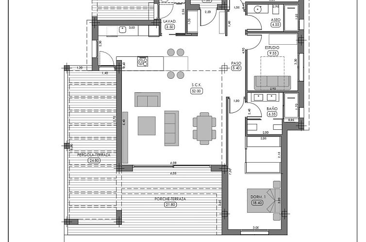 Vrijstaande woning in Algorfa