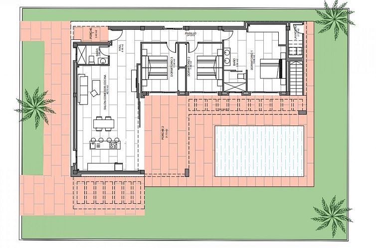 Vrijstaande woning in Algorfa