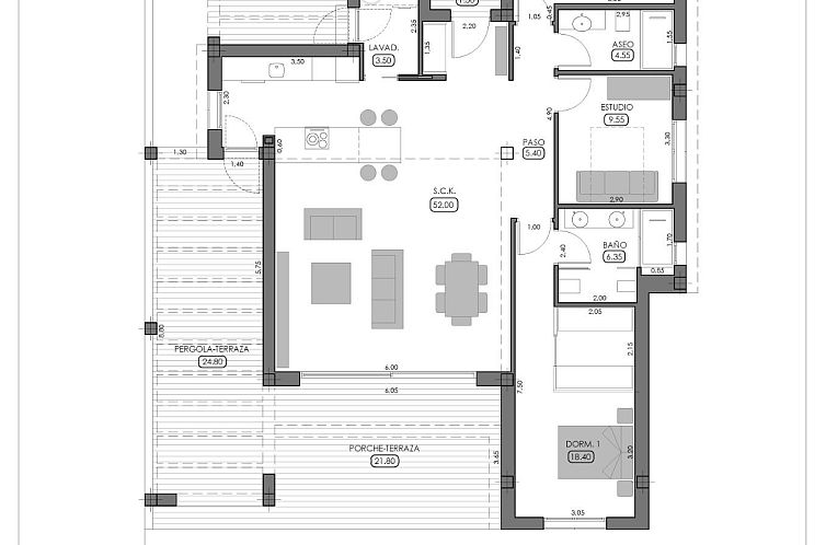Vrijstaande woning in Algorfa