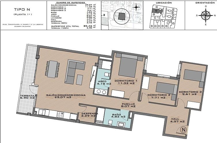 Appartement in Algorfa
