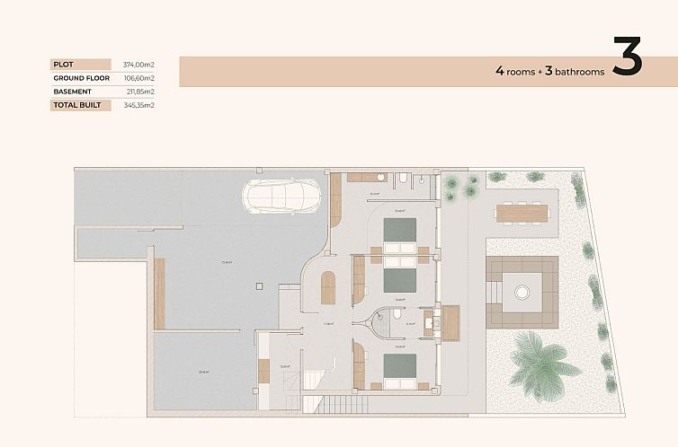 Vrijstaande woning in Algorfa