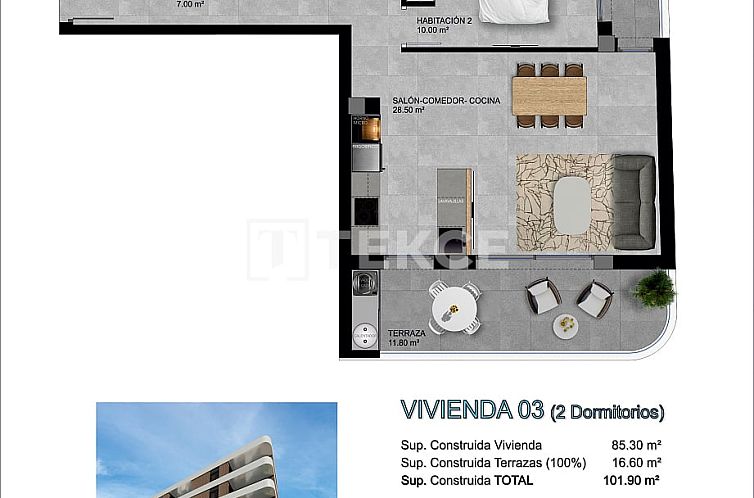 Appartement in Santa Pola Centro