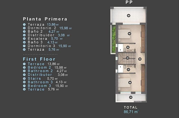 Vrijstaande woning in Orihuela