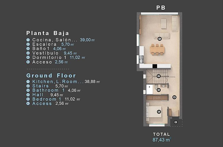 Vrijstaande woning in Orihuela