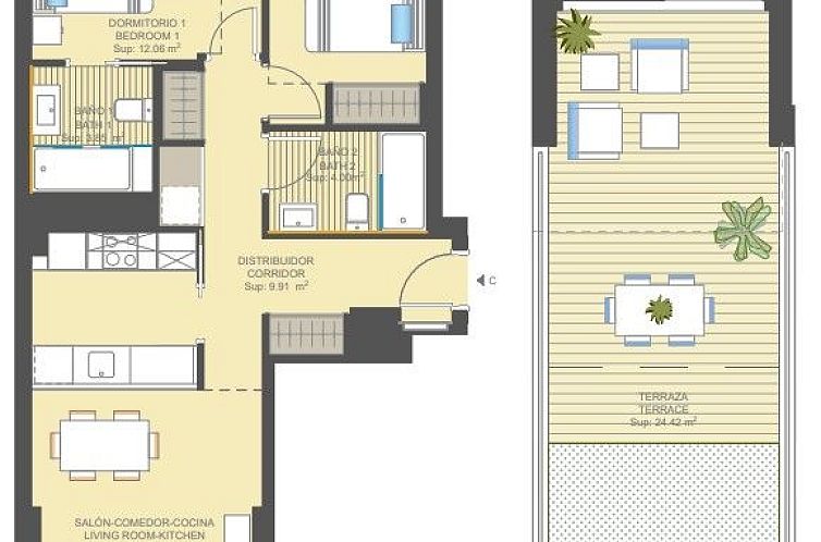 Appartement in Orihuela