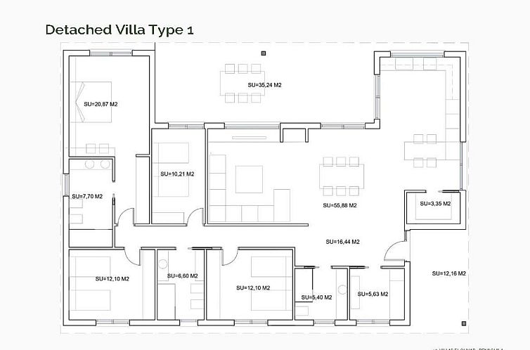 Vrijstaande woning in Penàguila