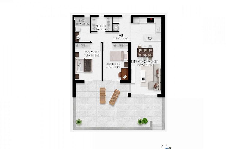 Appartement in Mil Palmeras