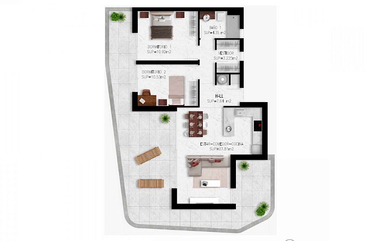 Appartement in Mil Palmeras