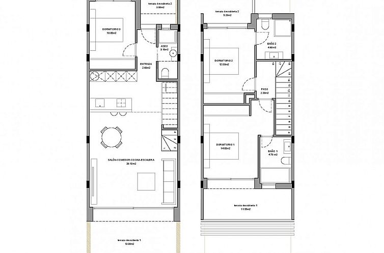 Geschakelde woning in Benidorm
