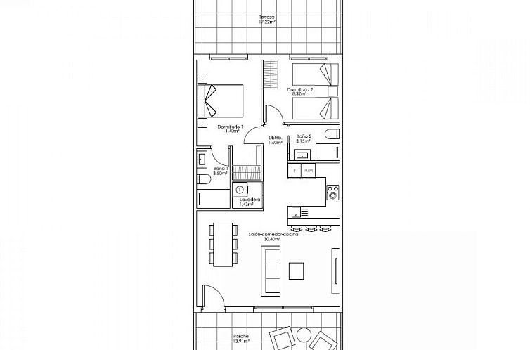 Geschakelde woning in Pilar De La Horadada