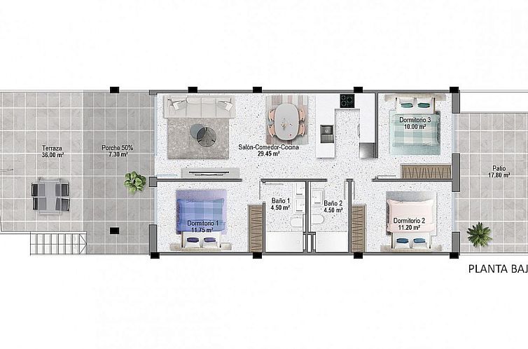 Geschakelde woning in Pilar De La Horadada