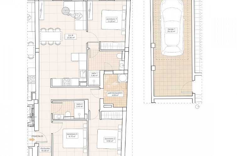 Appartement in Hondon De Las Nieves