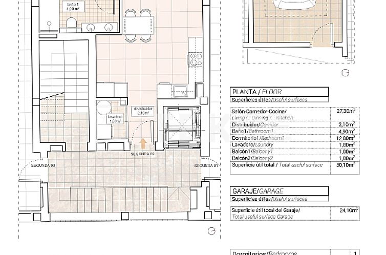 Appartement in Hondon De Las Nieves