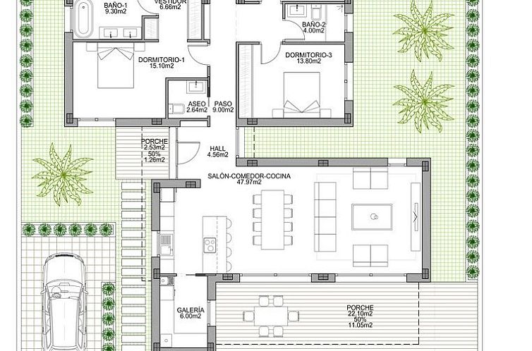 Vrijstaande woning in Benijofar